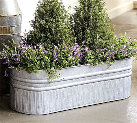 galvanised steel planter boxes|galvanized steel planters home depot.